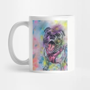 Staffordshire Bull Terrier Rainbow Mug